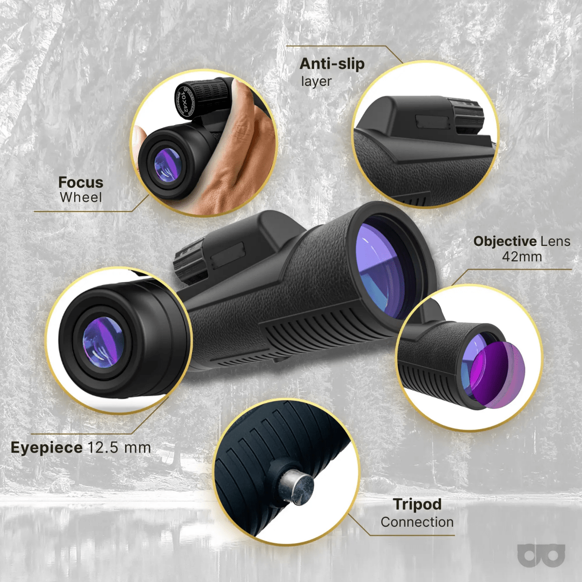 10x42 Monocular – Lightweight, Sharp, Built for Birding - Zoomble