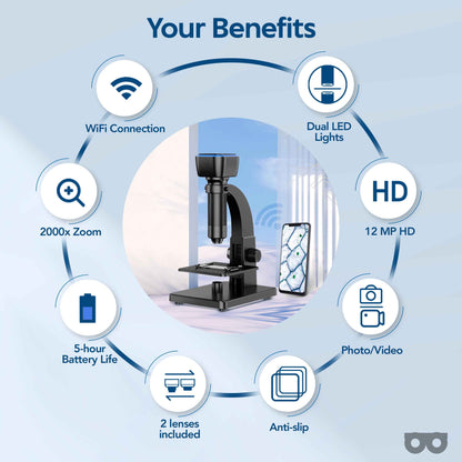 Zoomble Digital Microscope – Explore 2000x Magnification