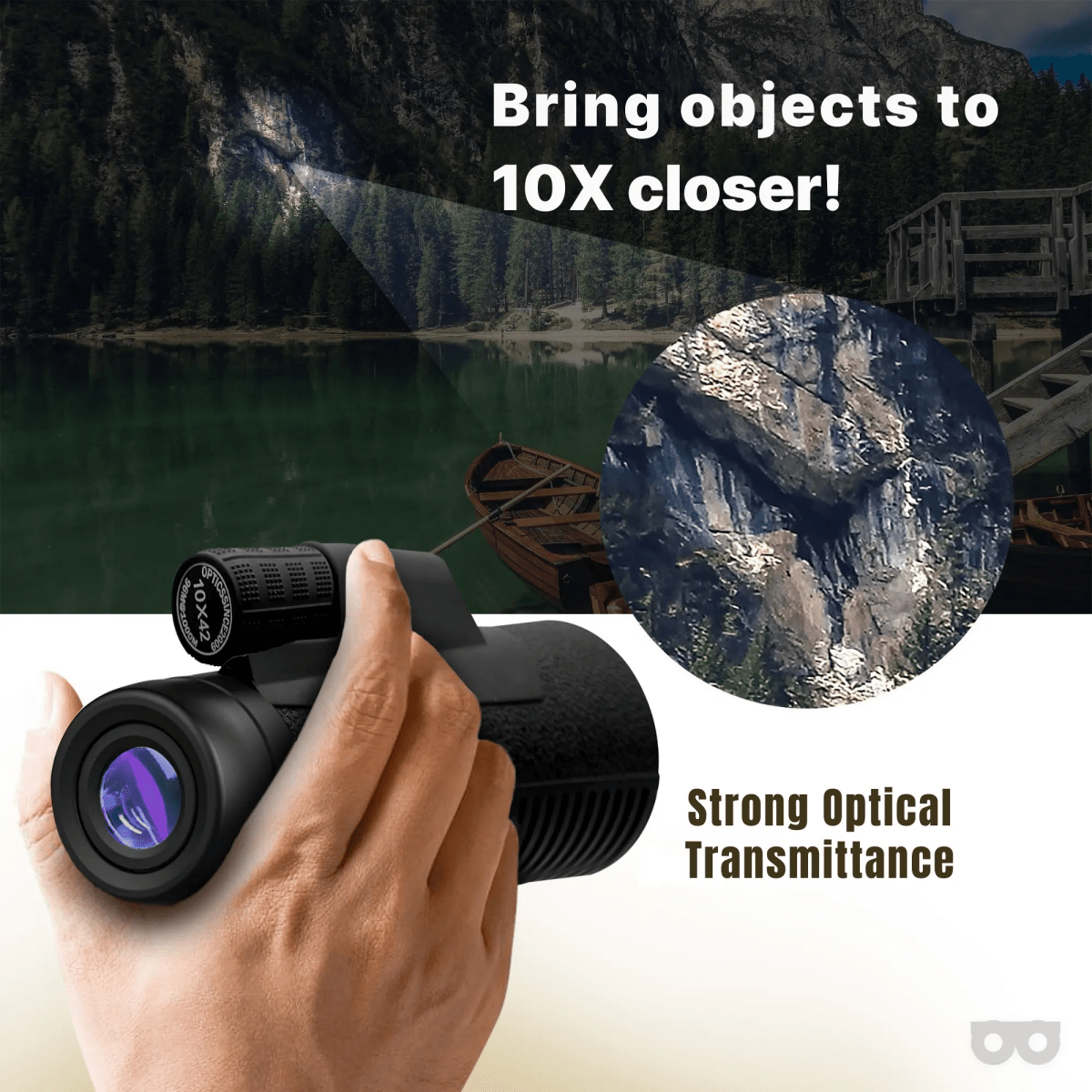 10x42 Monocular – Lightweight, Sharp, Built for Birding - Zoomble