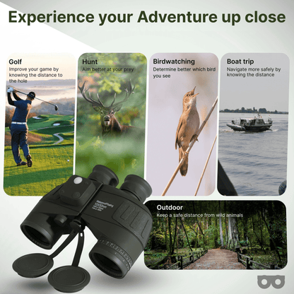 10x50 Binoculars with Rangefinder - Zoomble