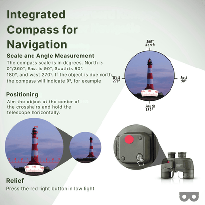 10x50 Binoculars with Rangefinder - Zoomble