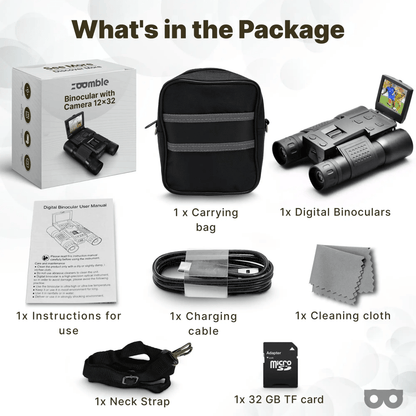 12x32 Digital Binoculars with Camera - Zoomble