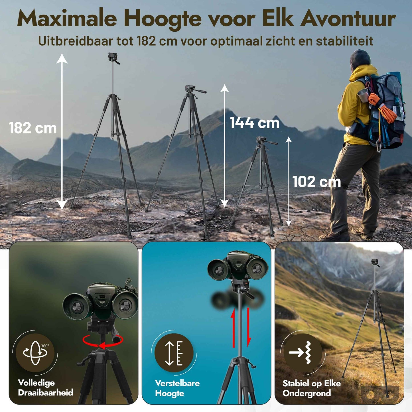 Zoomble Binocular Tripod Pro