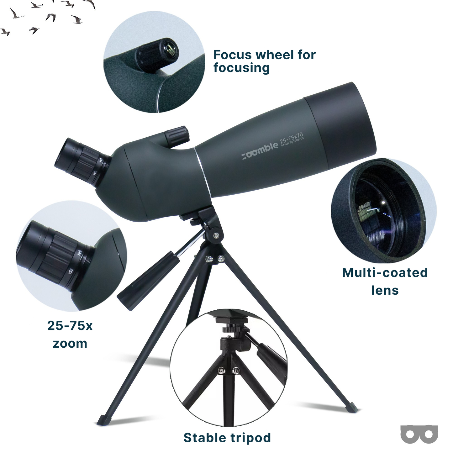 Spotting Scope 25–75x70mm