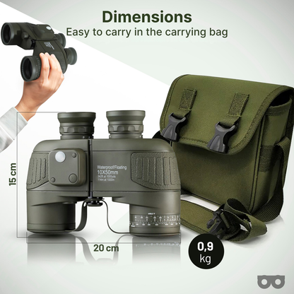 10x50 Binoculars with Rangefinder