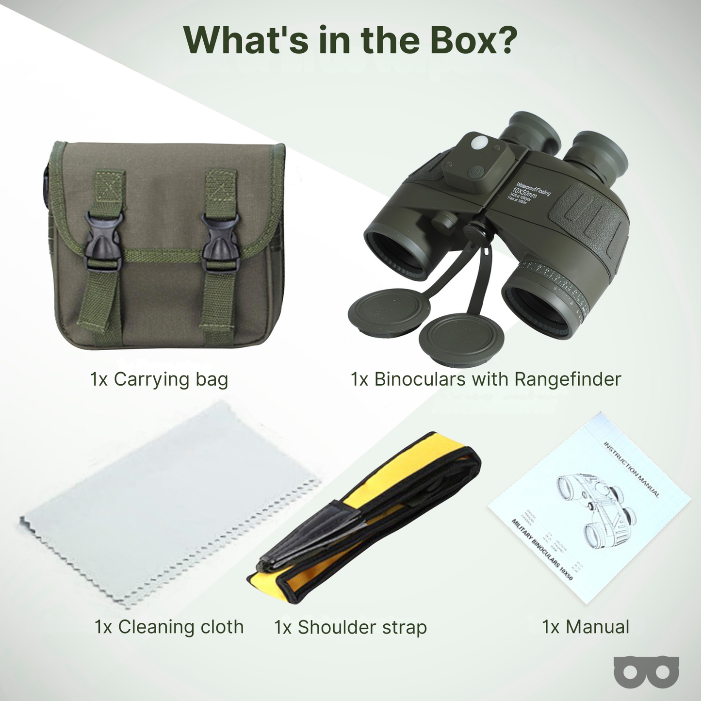 10x50 Binoculars with Rangefinder