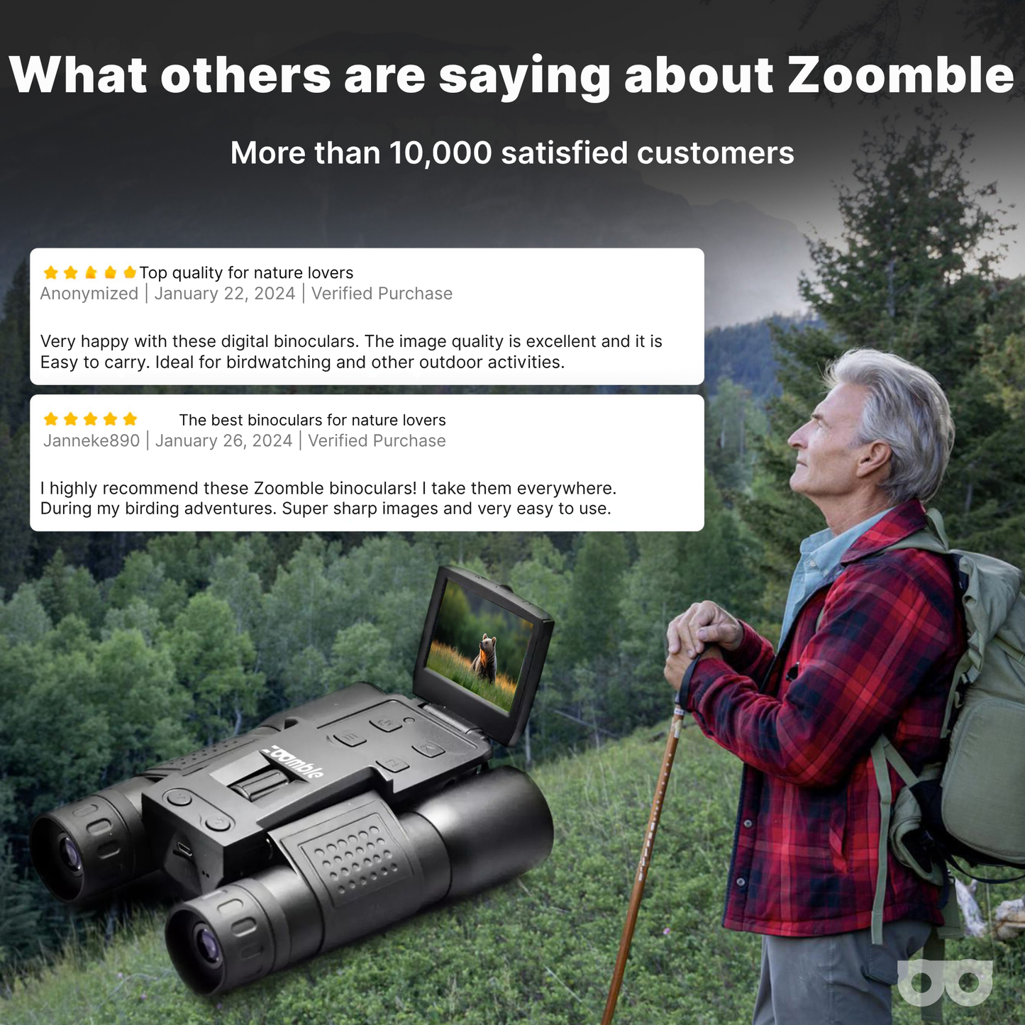 12x32 Digital Binoculars with Camera