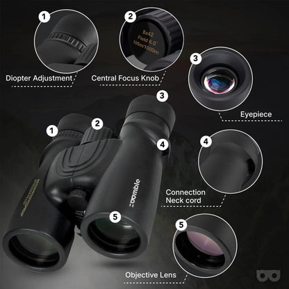 Binoculars Pro 8x42 - Zoomble