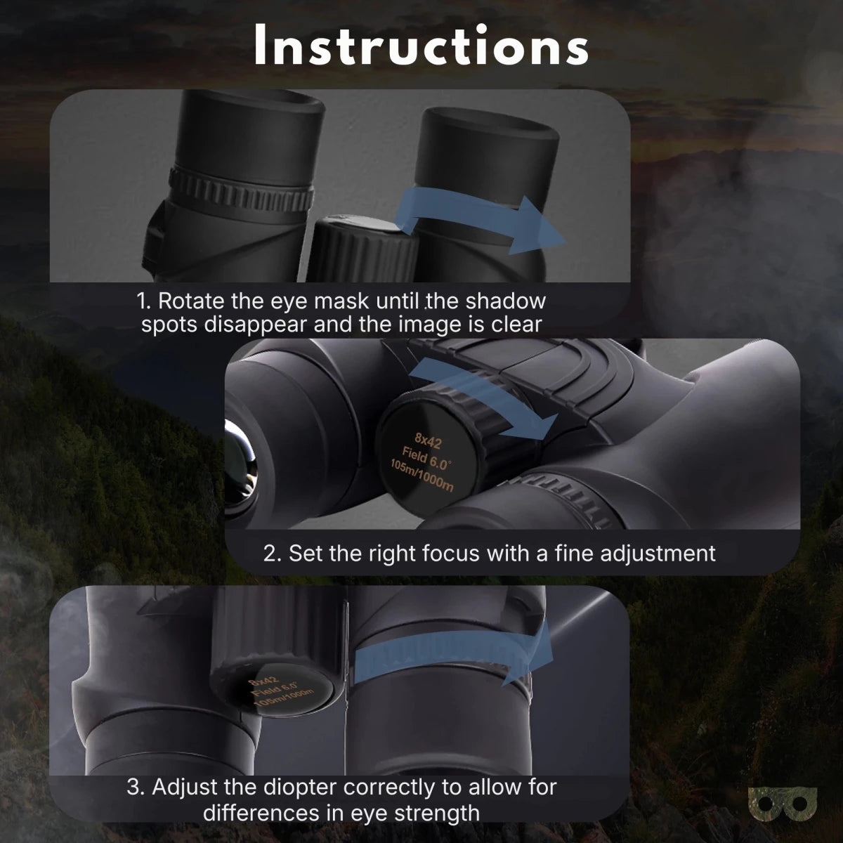 Binoculars Pro 8x42 - Zoomble