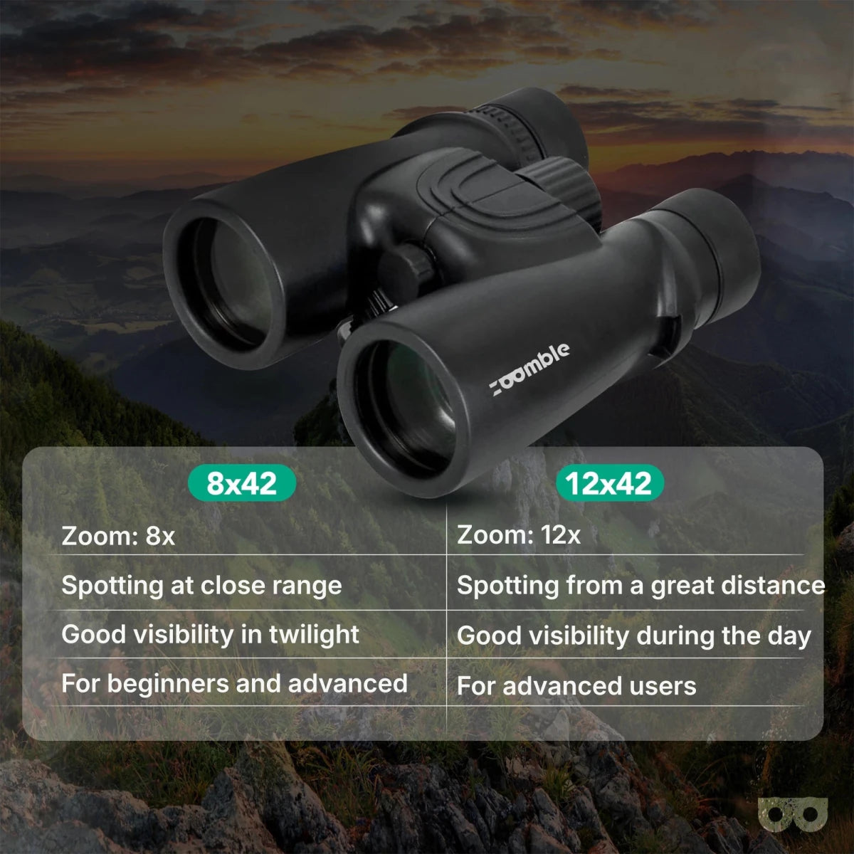 Binoculars Pro 8x42 - Zoomble