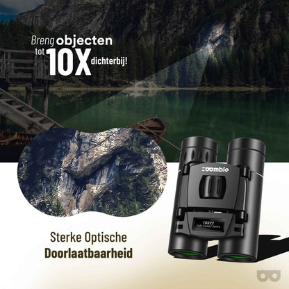 Compact 10x22 Binoculars - Zoomble