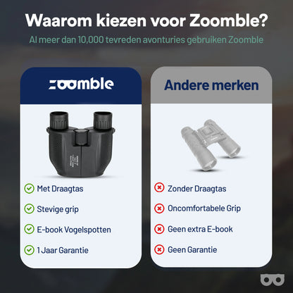 Compact 10x25 Binoculars - Zoomble