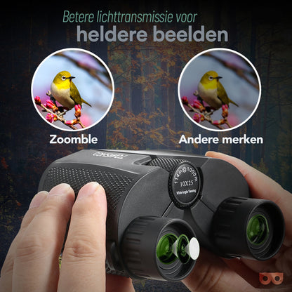 Compact 10x25 Binoculars - Zoomble