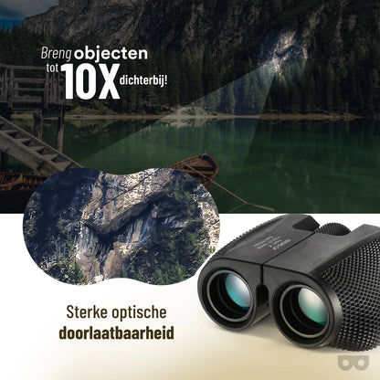 Compact 10x25 Binoculars - Zoomble