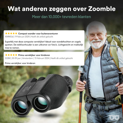 Compact 10x25 Binoculars - Zoomble
