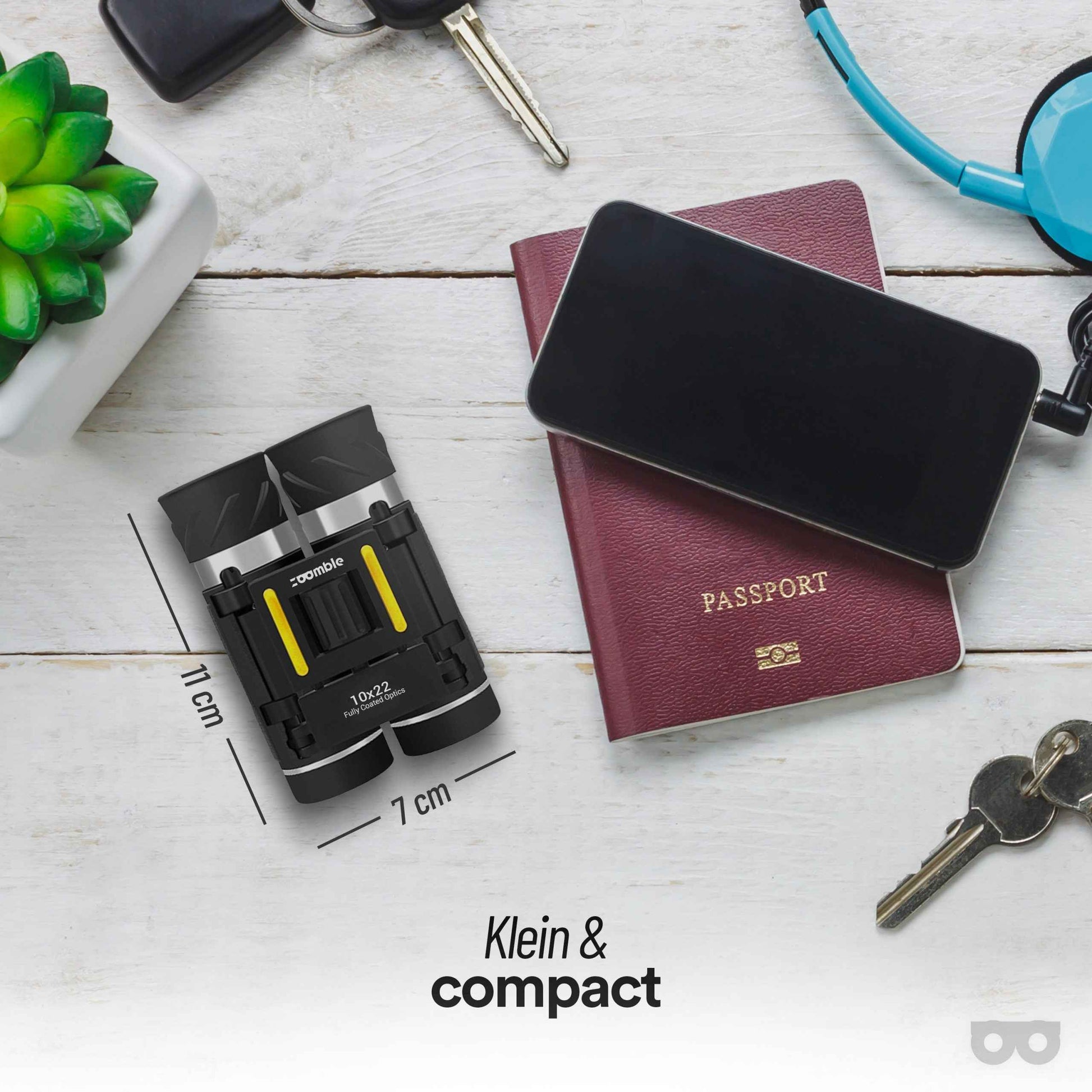 Zoomble Compact 10x22 Binoculars – Built for Birdwatching & Travel